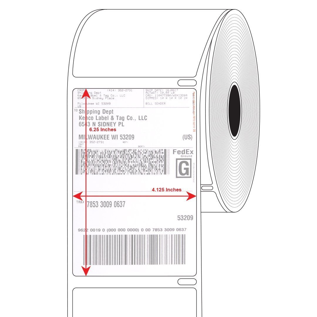 20 Rolls 4×6 220/Roll Thermal Labels Compatible Dymo 4XL LabelWriter 1744907