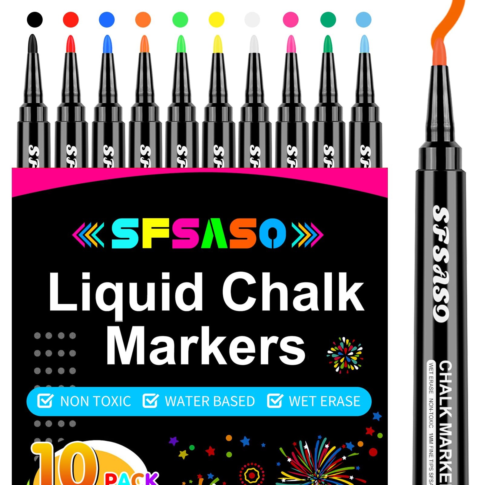 Liquid Chalk Markers for Acrylic Fridge Calendar Planning Board, Clear Glass
