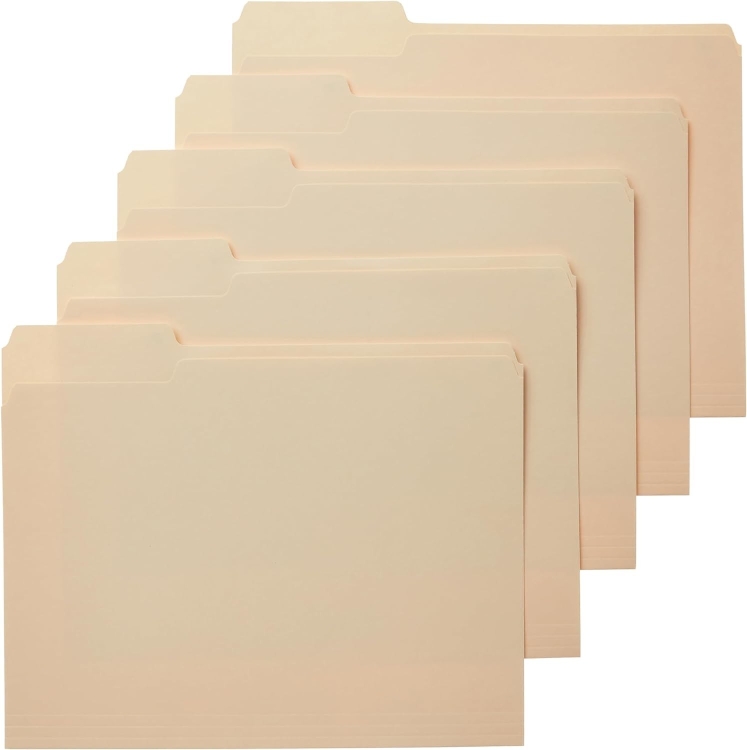 File Folders, Letter Size, 8-1/2″ X 11″, Classic Manila, 1/3-Cut Tabs in Left, R