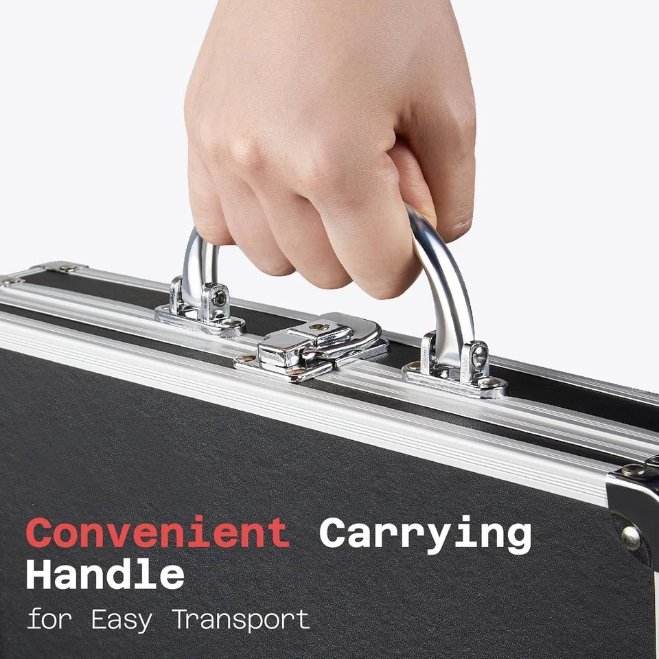Combination Lock Clipboard with Storage, Heavy Duty Metal Storage Clipboard, Alu