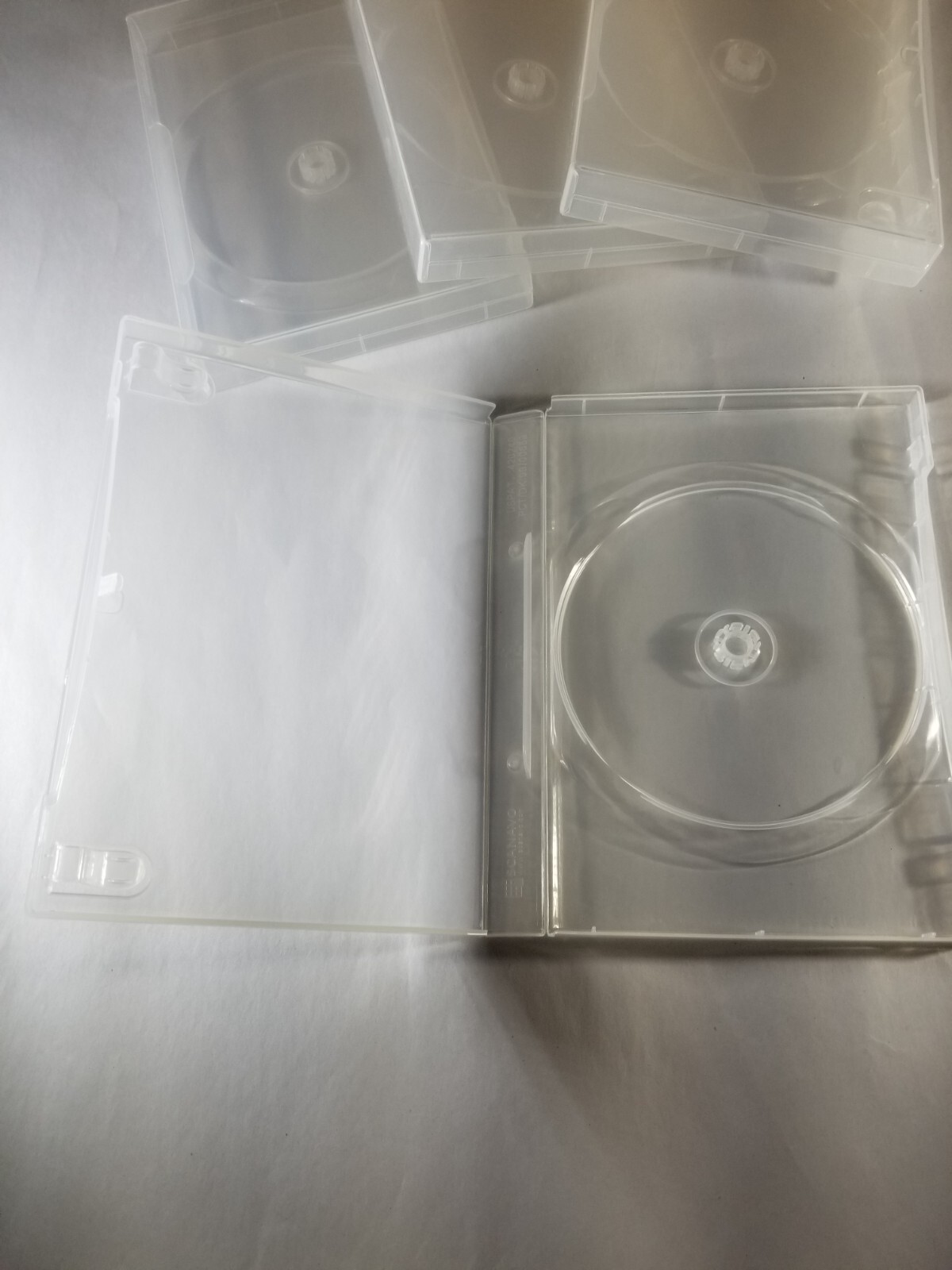 SCANAVO CASE LOT OF 64 DVD1/ONEXT.KRT 1-DISC DVD CASE 22mm CLEAR NEW4