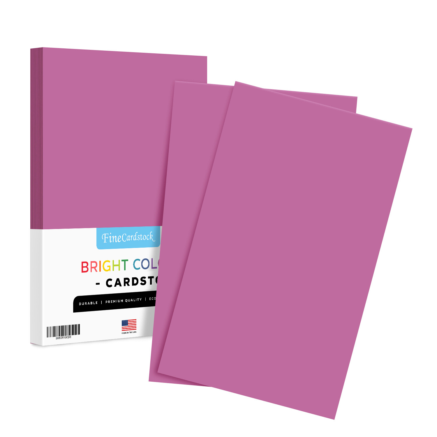 Planetary Purple Bright Color Cardstock, 65lb Cover (176GSM), 8.5 x 14, 50 Qty