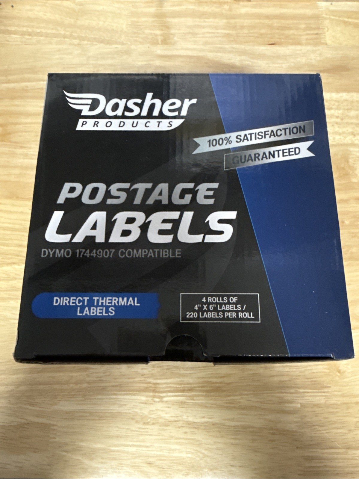 Dasher Products Thermal Postage 4″x6″ Labels – DYMO 1744907 Compatable -4 Rolls