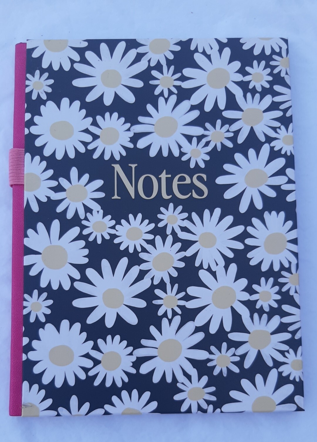 Lot of 4 – Hardcover Daisy Journal 120 Pages – Page Keeper Ribbon & Pen Holder