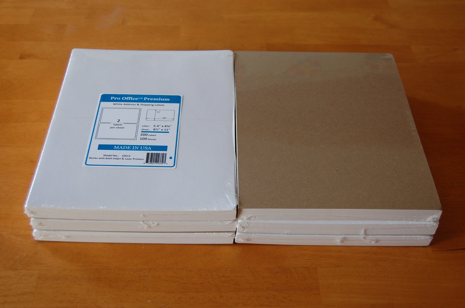 PO13 250 Sheets/500 Labels Pro Office Round Corner Self-Adhesive shipping Label