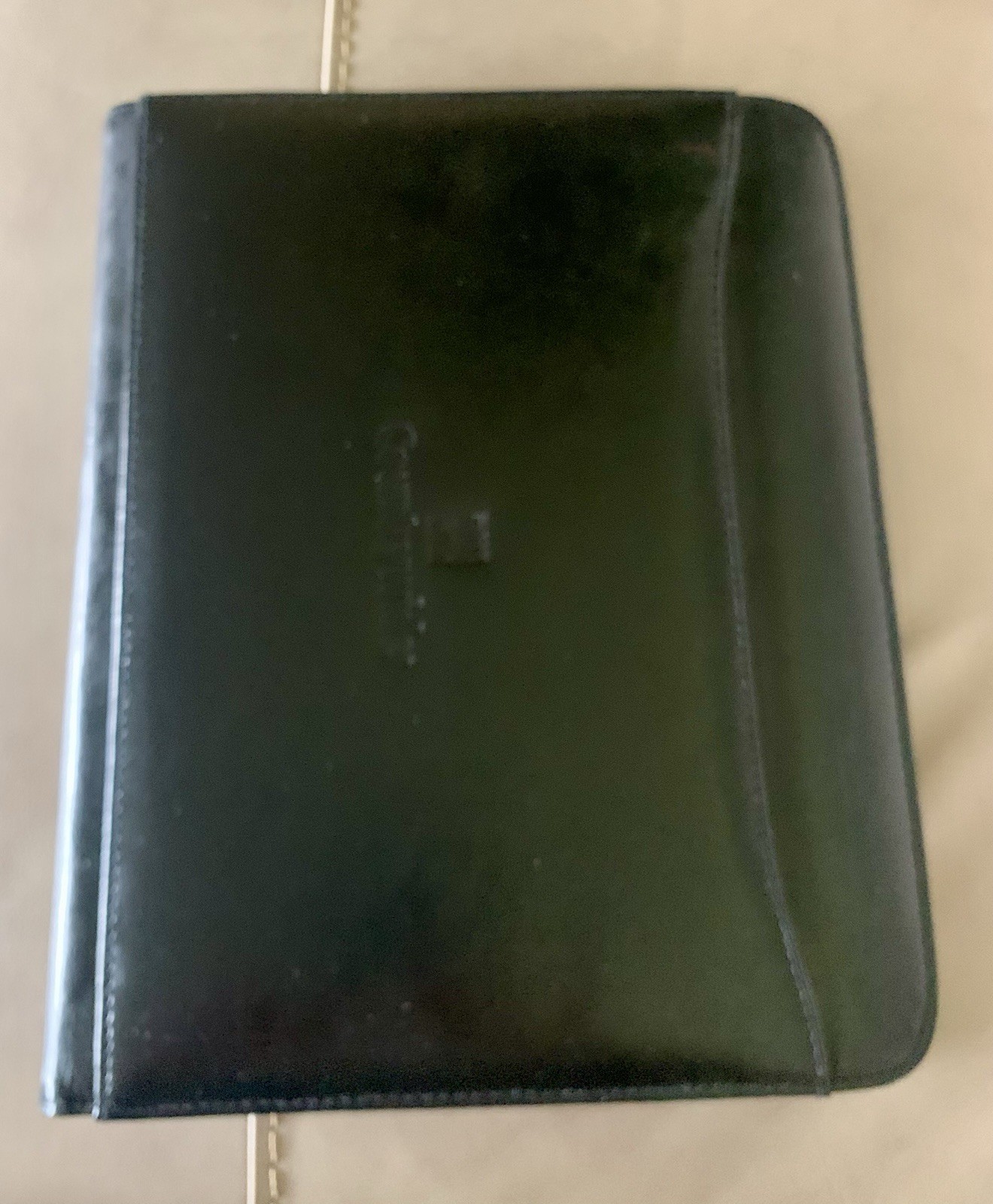 Black Leather Portfolio Folder Padfolio Business Organizer Document Plannr 10×13