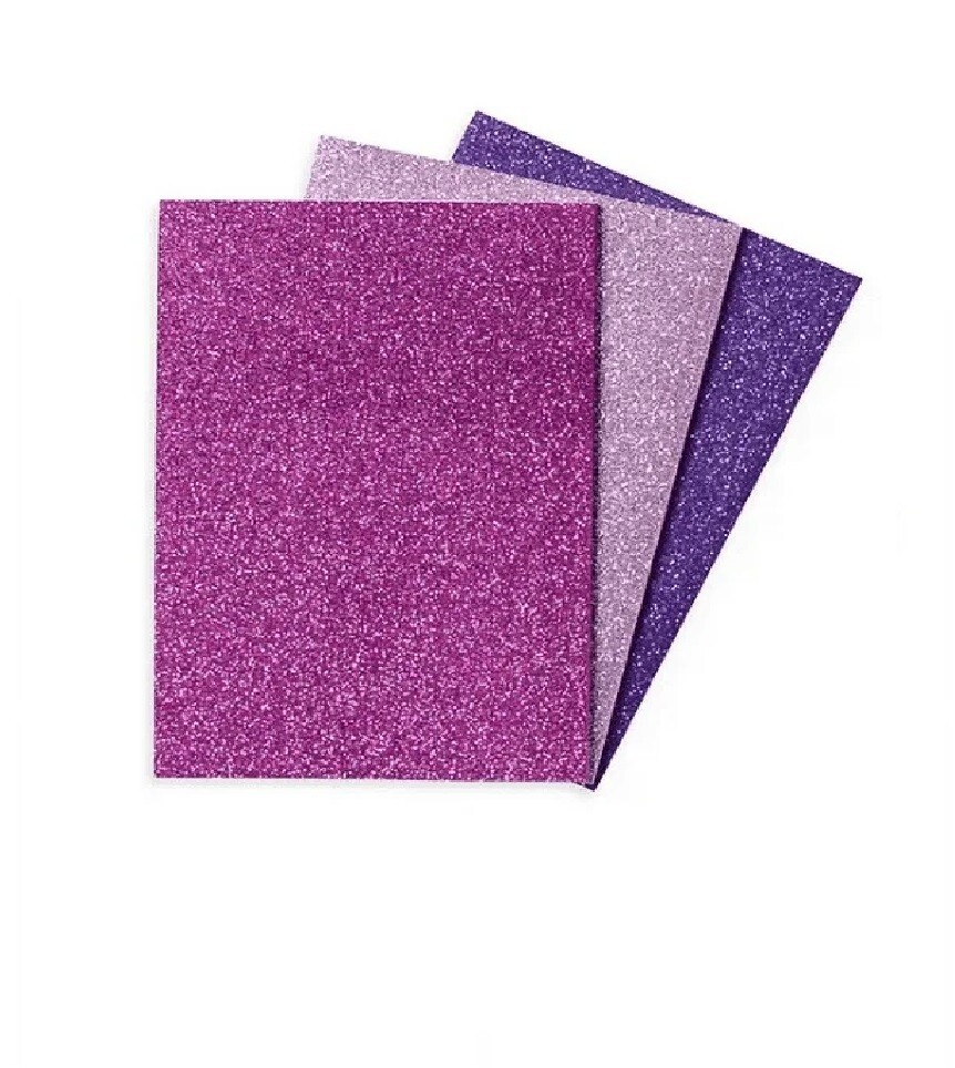 Oh My Glitter! Notebooks: Amethyst & Rhodolite – Set of 3 (4 X 5.75) (Paperback)