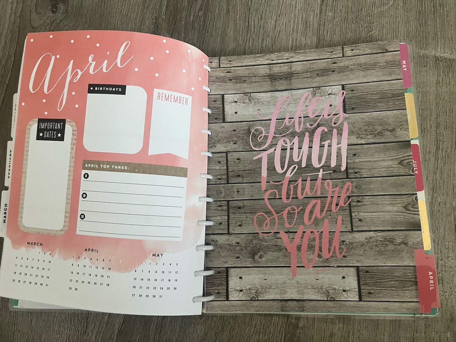 Me & My BIG ideas Create 365 The Big Happy Planner Happy Mind Happy Life 2017-18