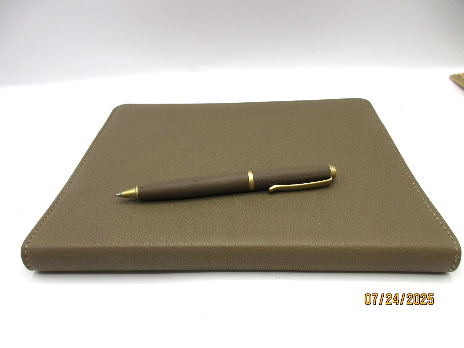 Graphic Image Notebook Refillable 9″ Leather Cover Spiral Lined Pages STONE Goat