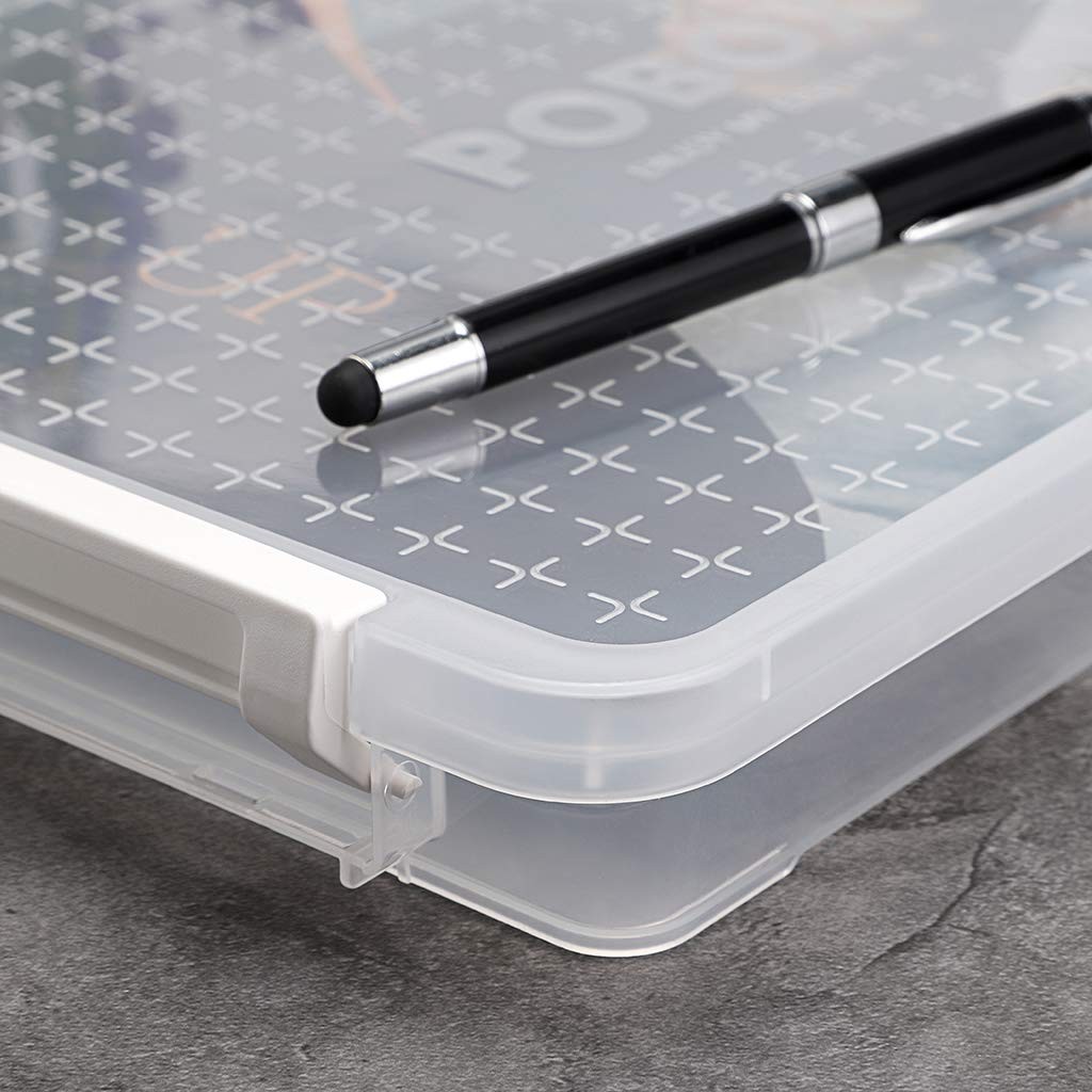 A4 Plus Clear Transparent PP Plastic Stackable Storage Box Desk Paper Magazin…