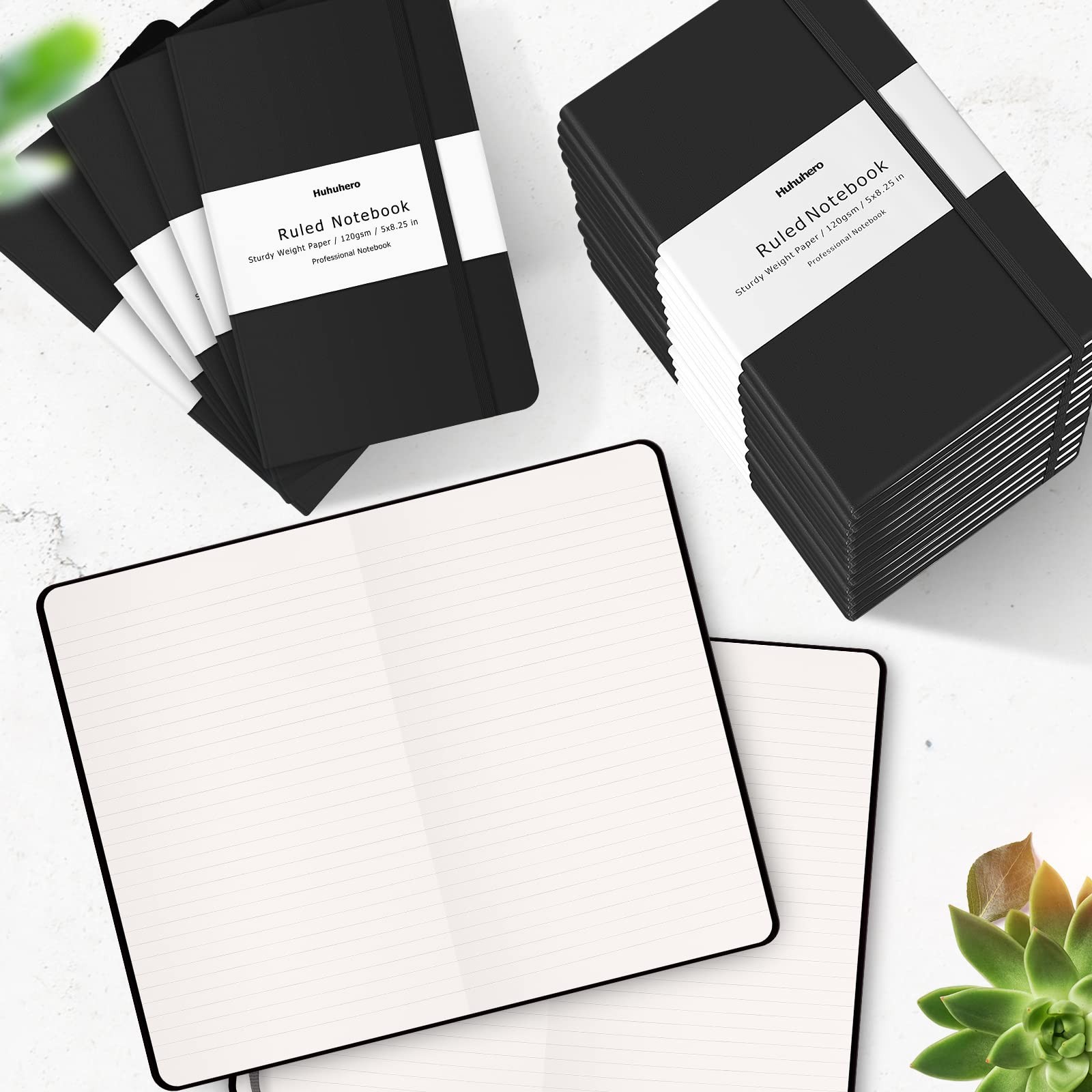 Lined Journal Notebook, 20 Pack Hardcover College Ruled Notebooks for Work Sc…