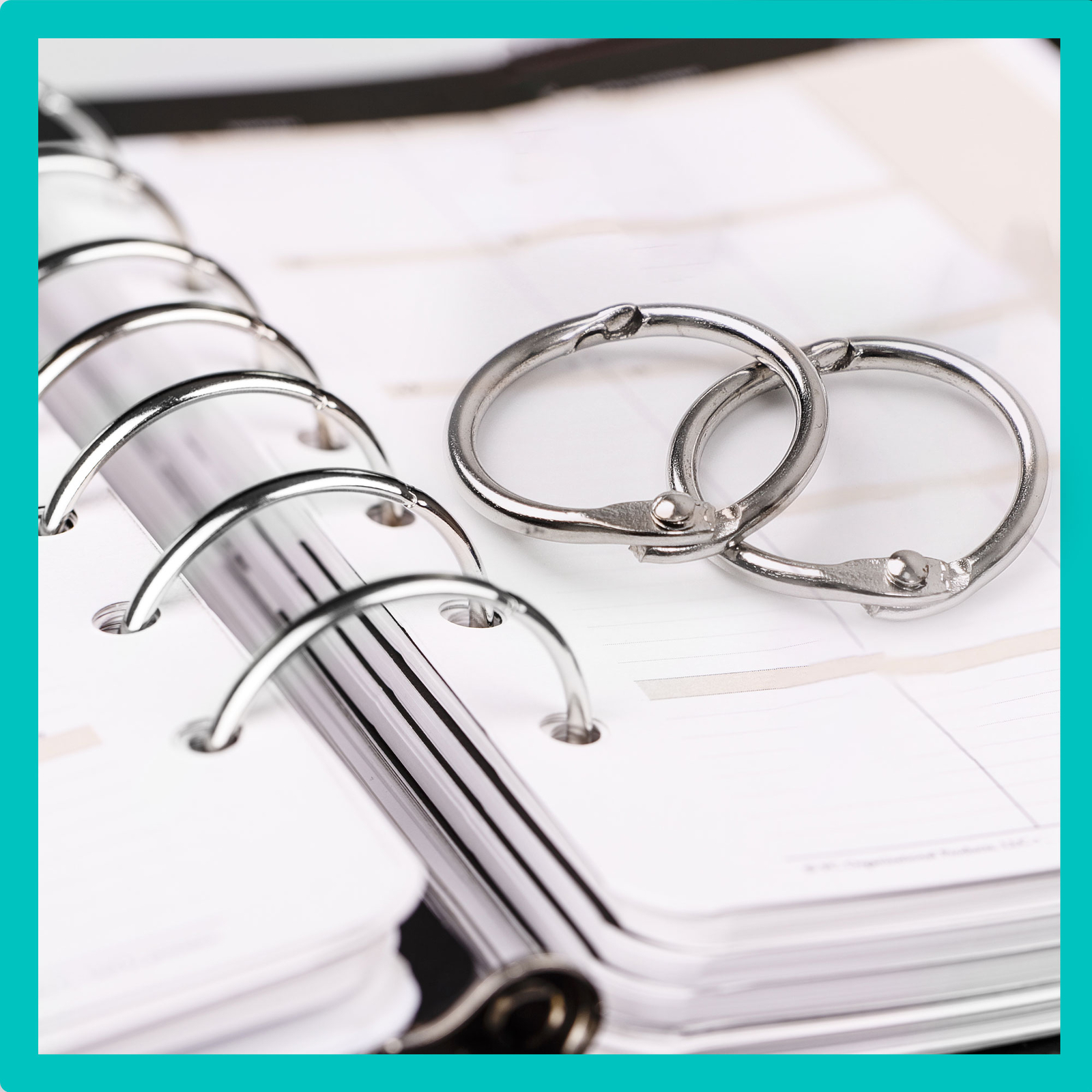 0.8″ Loose Leaf Binder Rings Metal 70pcs Office Book Rings Hinge Locking Rings