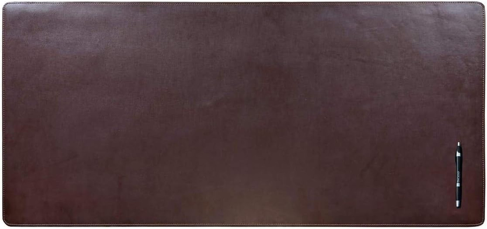 Bonded Leather No Core Rollable Desk Mat/Pad – Luxury Leather Desk Blotter for W