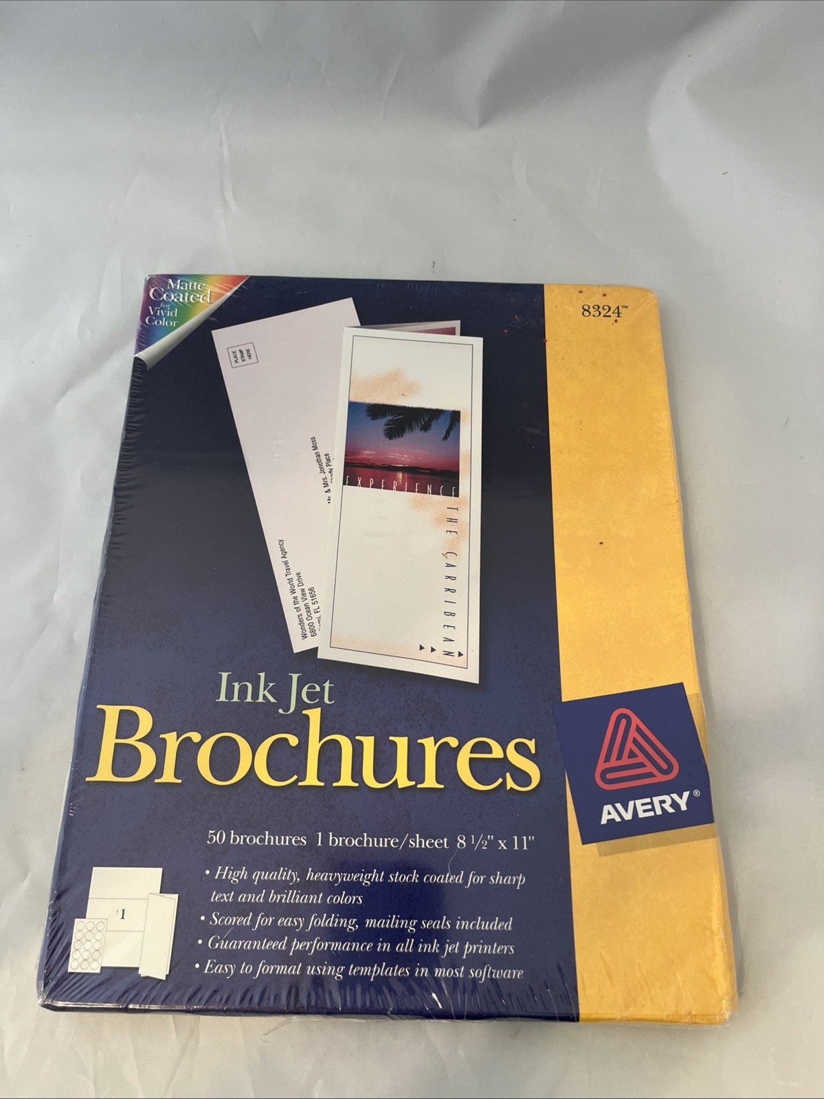 Avery Inkjet Brochures 8324 Matte Coated 50 Sheets 8.5×11