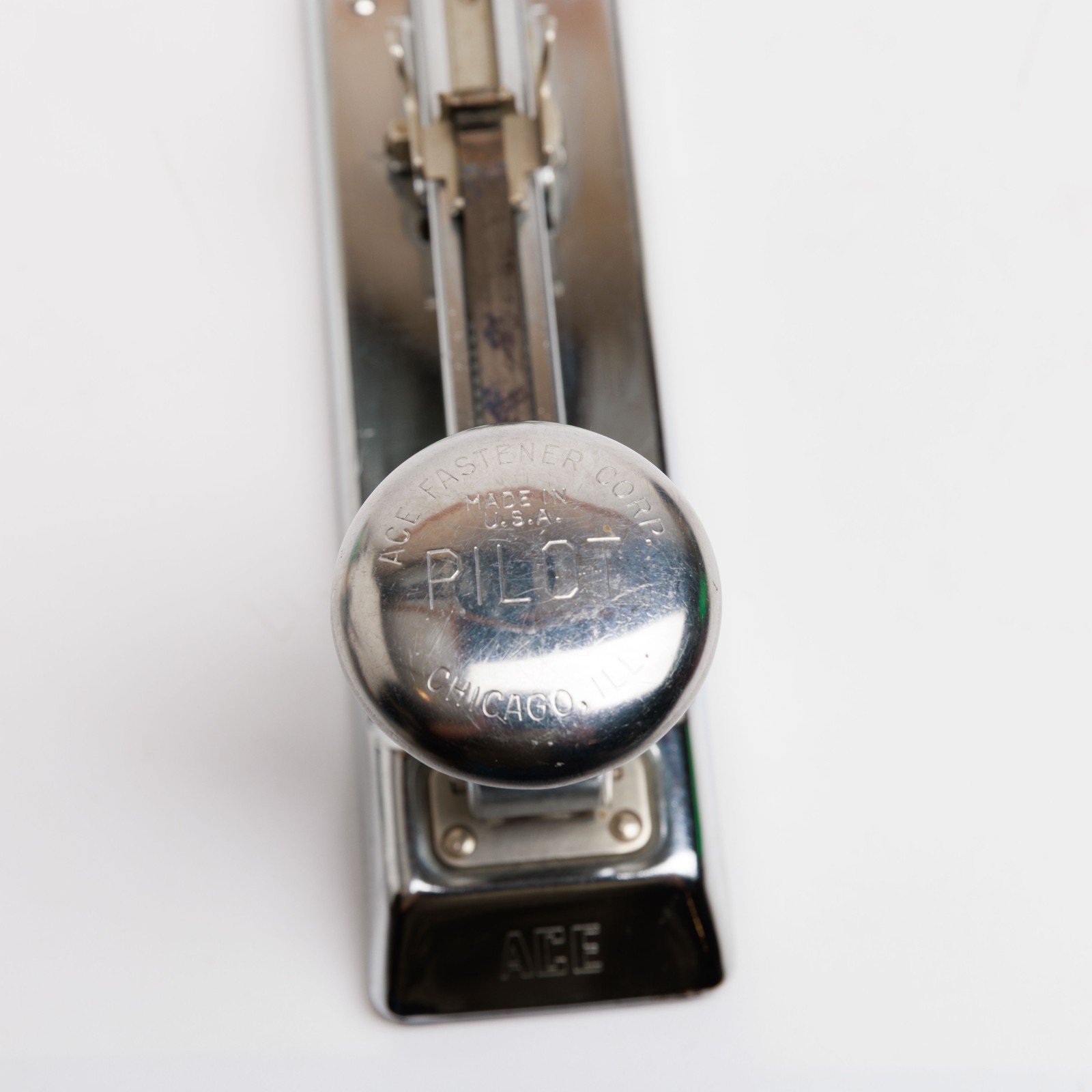 Vintage Model 402 Pilot Stapler Ace Fastener Corp Chicago Illinois Working