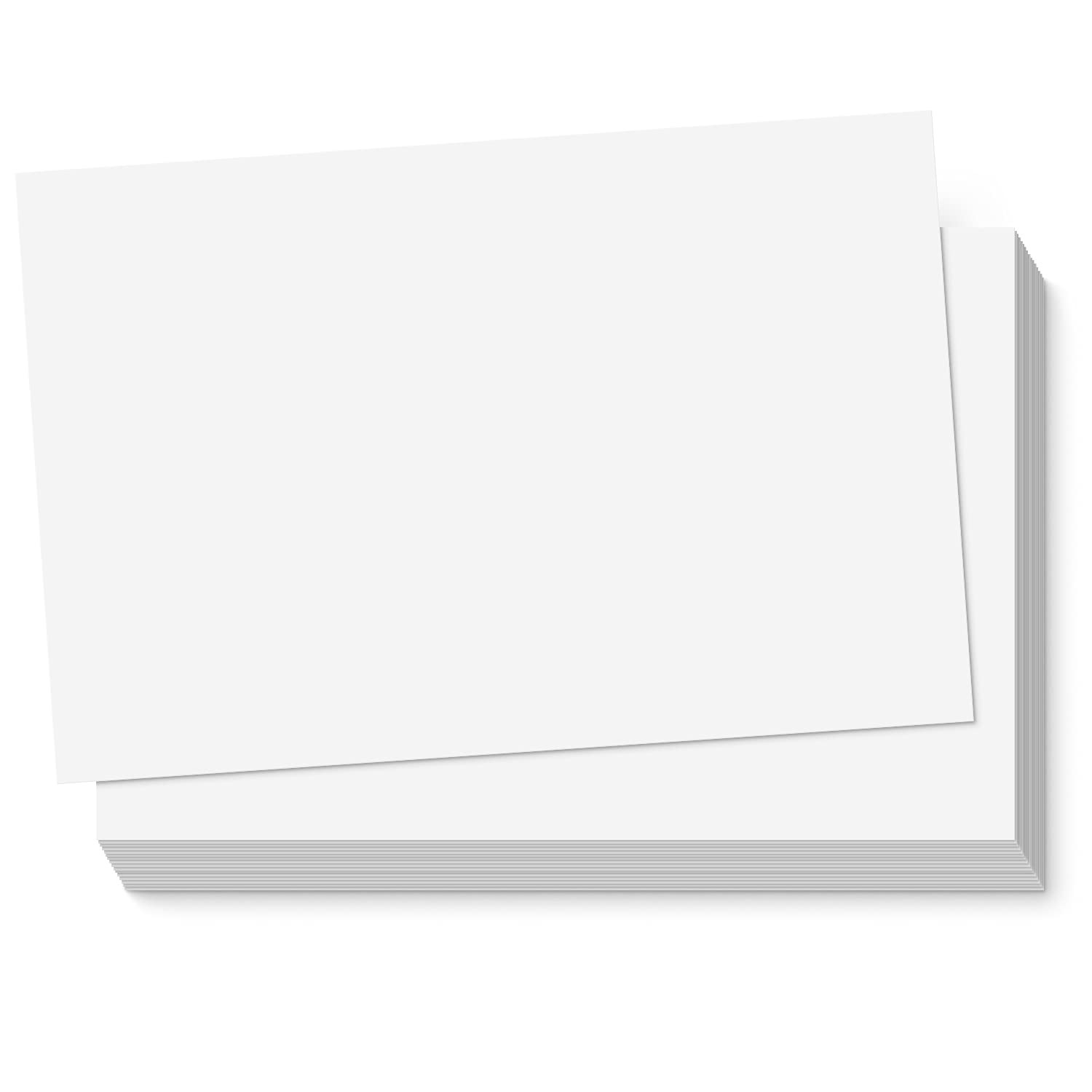 S&O 300gsm 4×6” Postcard Paper Cardstock(Both Sides 4×6” (set of 60), White