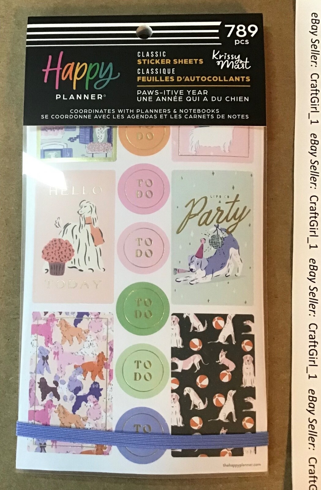 NEW! Happy Planner “PAWS-ITIVE YEAR” Value Pack Stickers 789 Pieces