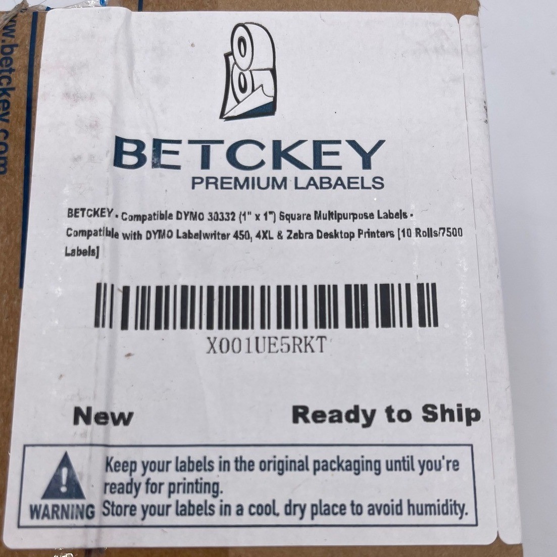 BETCKEY Premium Labels 30332 1 Inch Square Multipurpose Compatible with DYMO