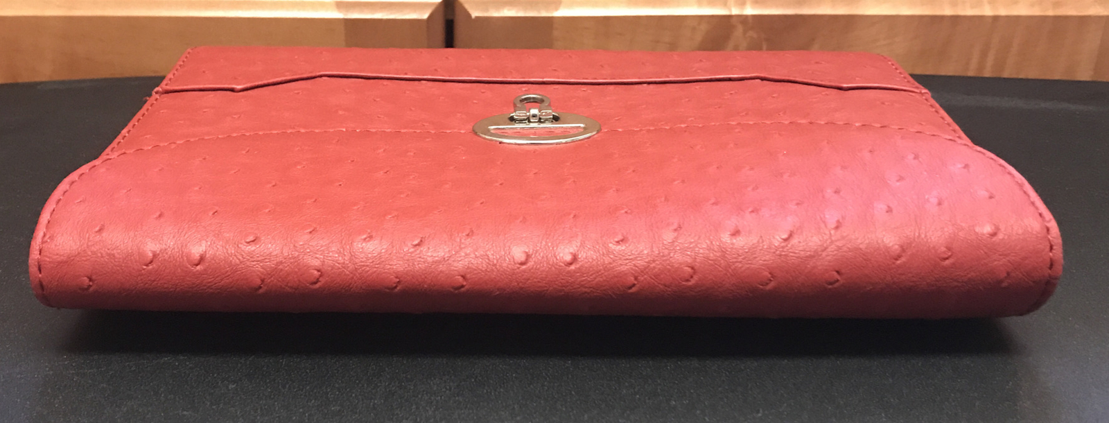 Better Office Products Pocket Expanding File Red Purse Bag 10.5”