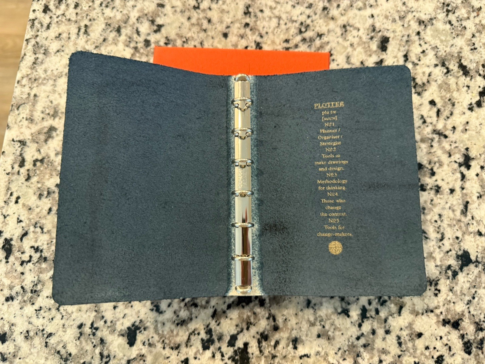 Plotter Mini 6 Leather Binder Planner – Shiranami Blue