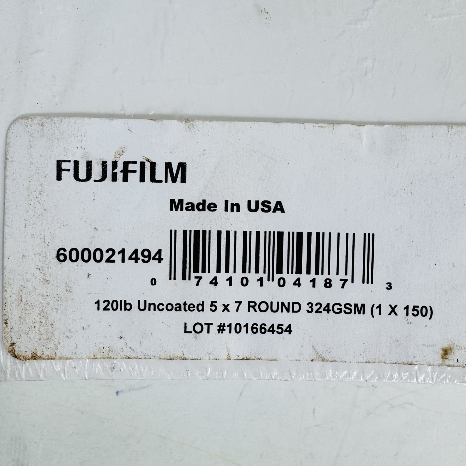Fujifilm 5×7 Round 120lb Uncoated Cardstock 150 Pack White 324GSM