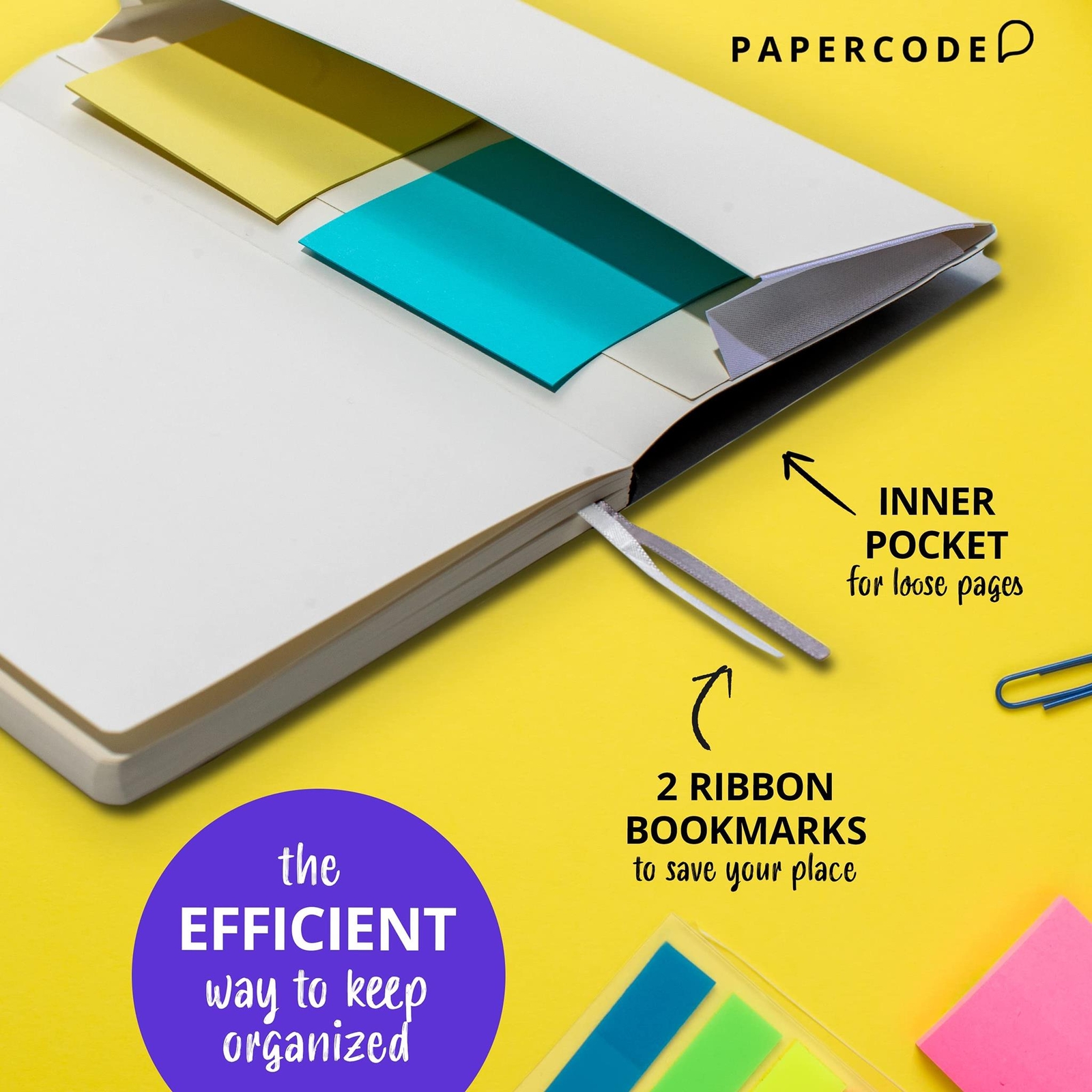 Papercode Luxury Lined Journal Notebooks- Journals For Writing w/ 130 Perforated