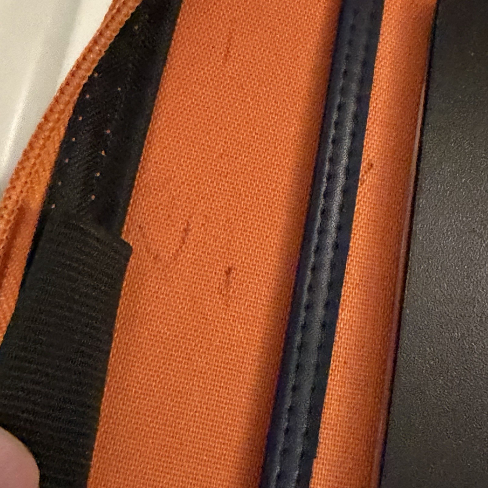 Franklin Covey Orange Sport Nylon Binder Compact 6-Ring Holds Pages 8.5” x 6.5”