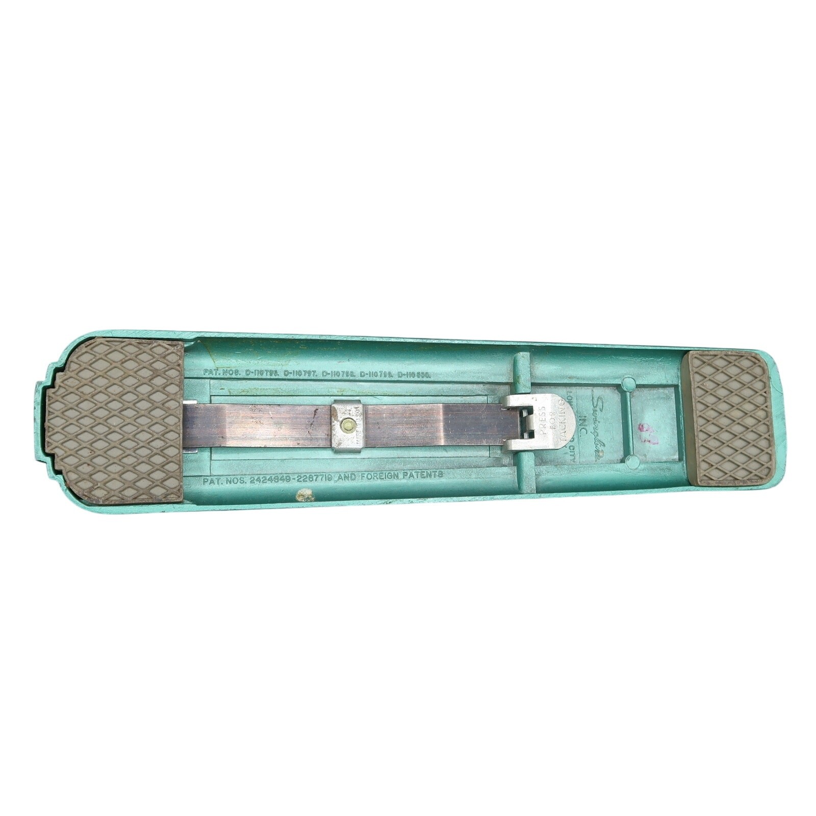 Vintage Swingline #27 Stapler Teal Green USA Art Deco Retro MCM Desk Office