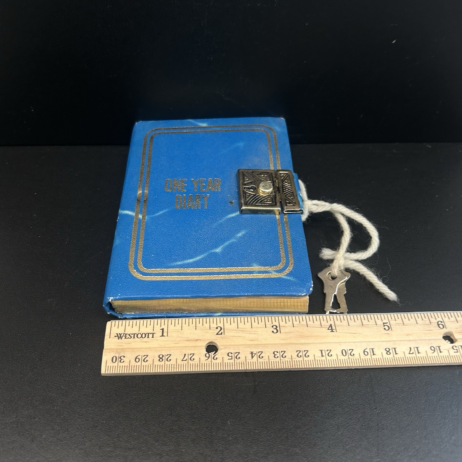 Vintage One Year Diary With Lock And Keys, Unused READ BELOW
