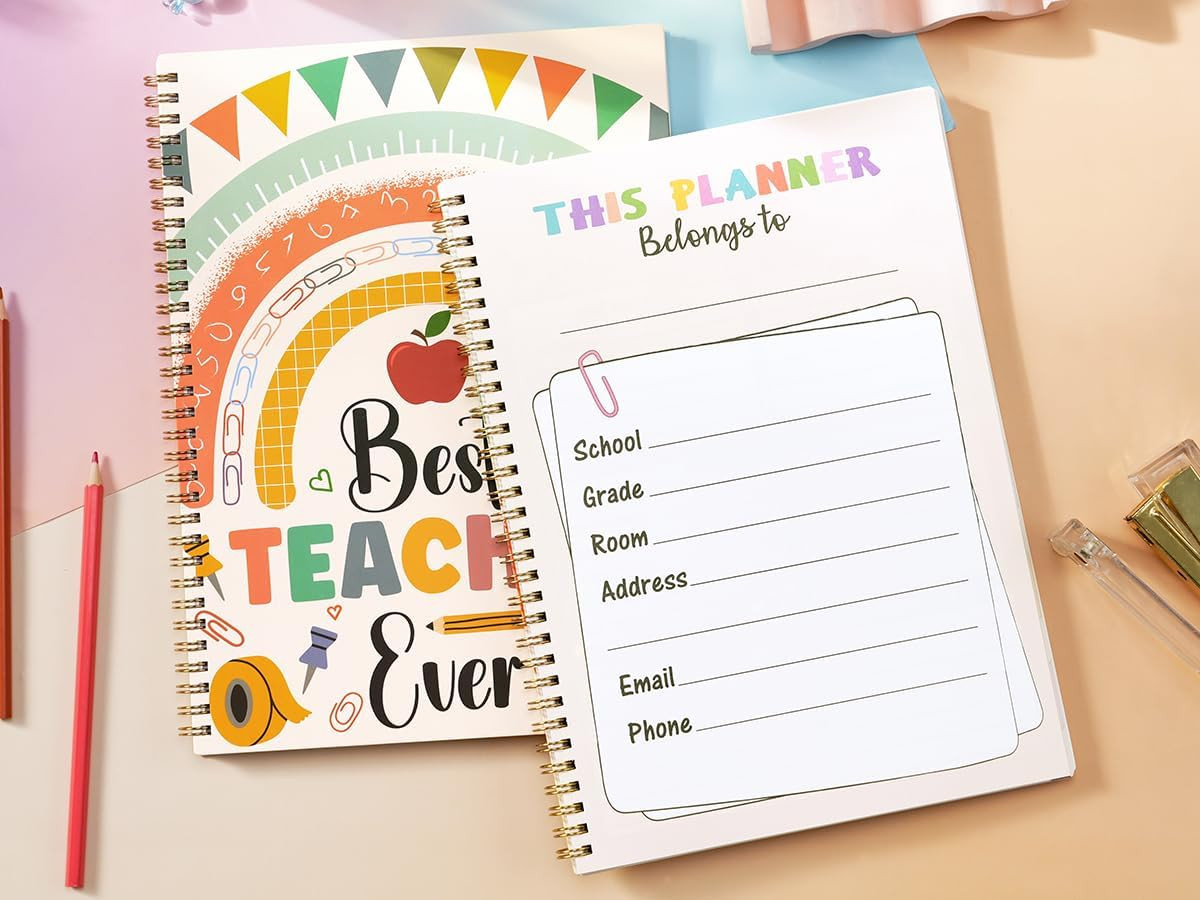 Undated Teacher Planner 2026-2027 – Teacher Lesson Planner, 9”X11”, Newly Page