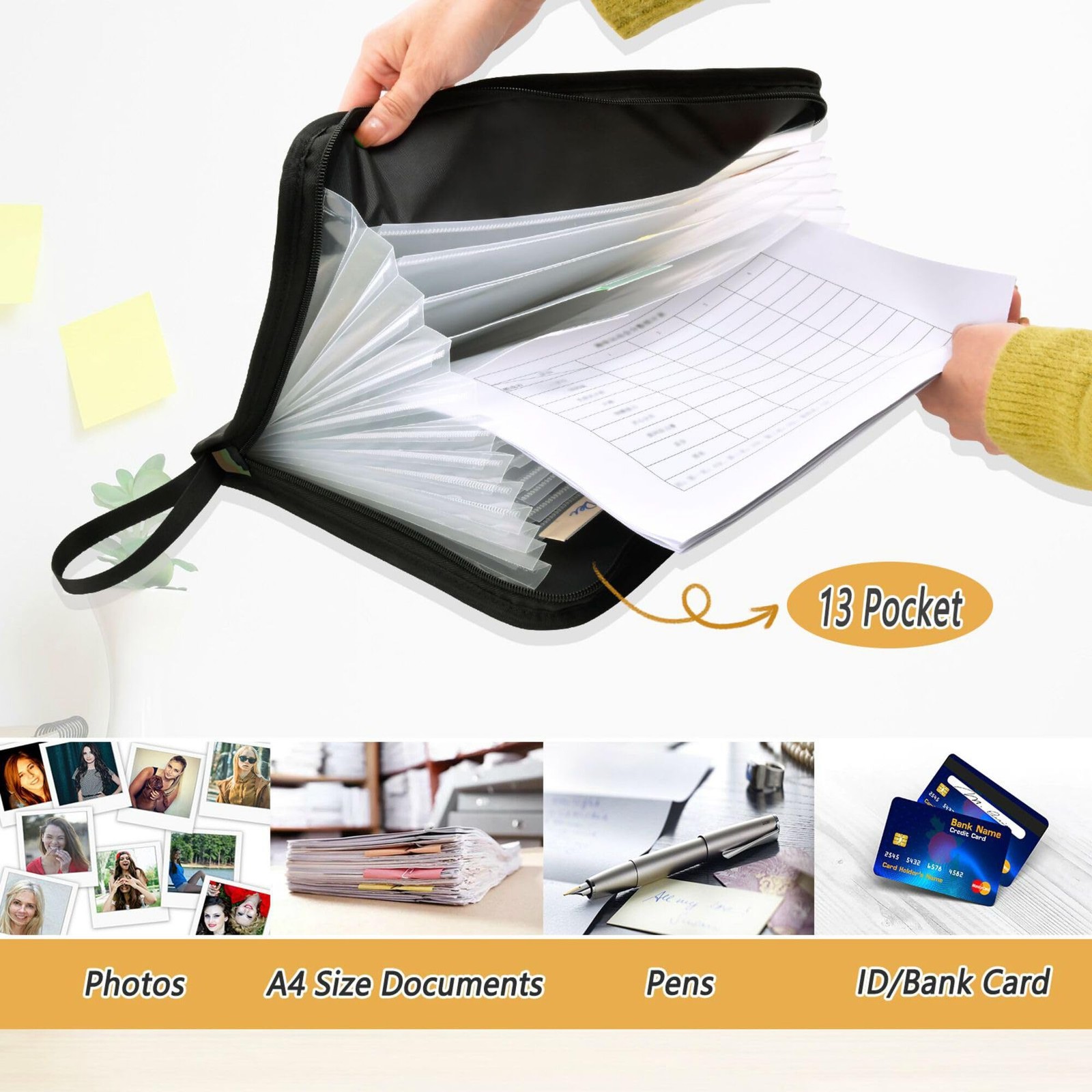 Army Camouflage Expanding File 14.2 X 10.6 X 0.8 Inches,