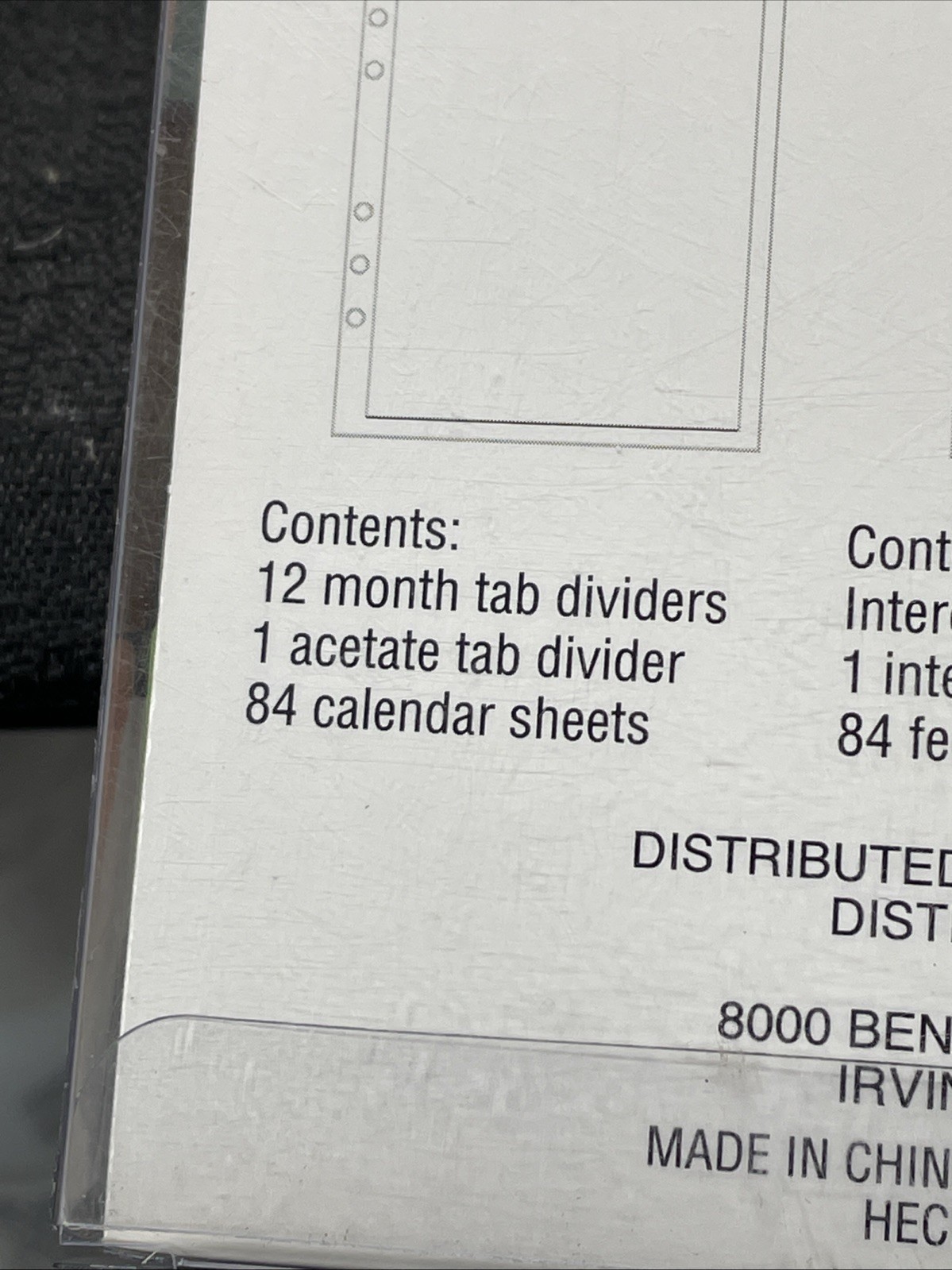 RECOLLECTIONS Creative Year 97-Piece 12 Month Calendar Pack 6″ X 8 1/2″ NEW