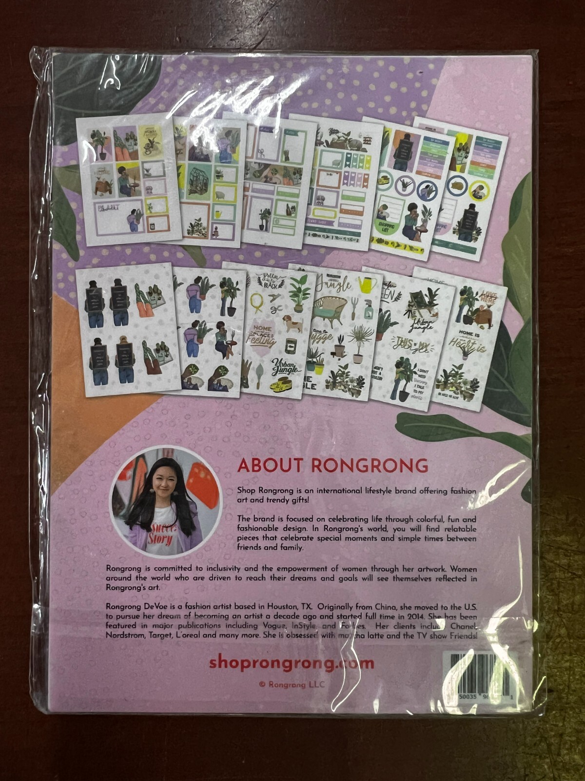 4 Pack Rongrong Plant Lady Planner Sticker Pack Hand Illustrated 600 + Stickers