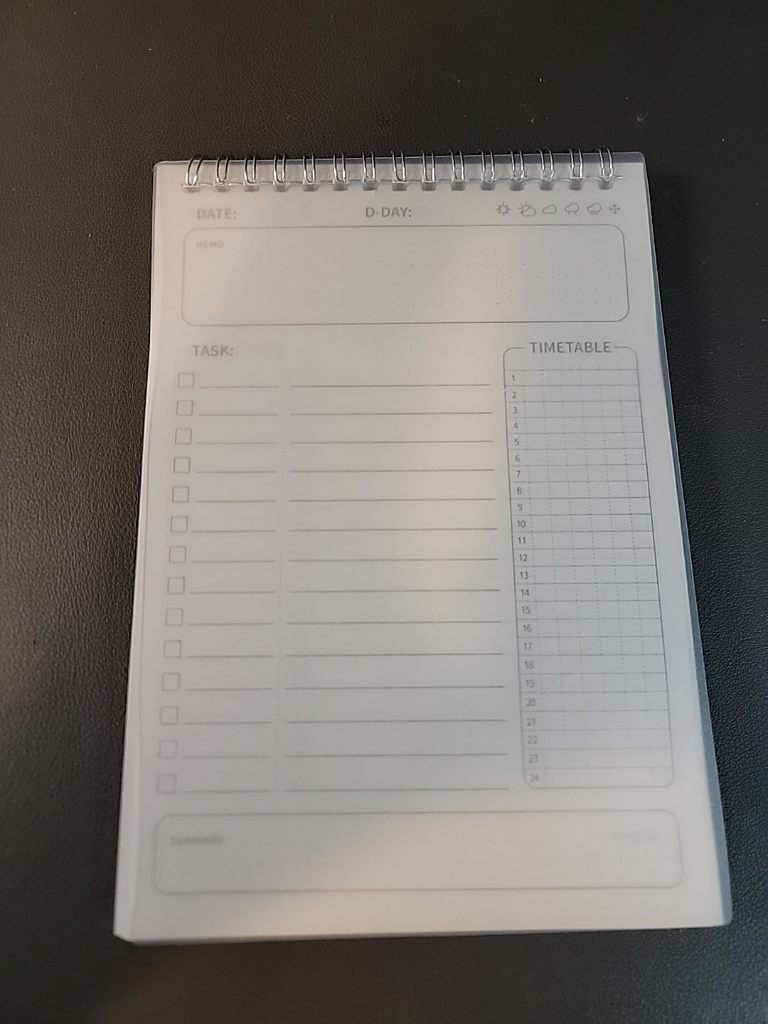 Planner Agenda Spiral A5 Notebook 2025 NEW YEAR Daily Plan To Do List Notepad