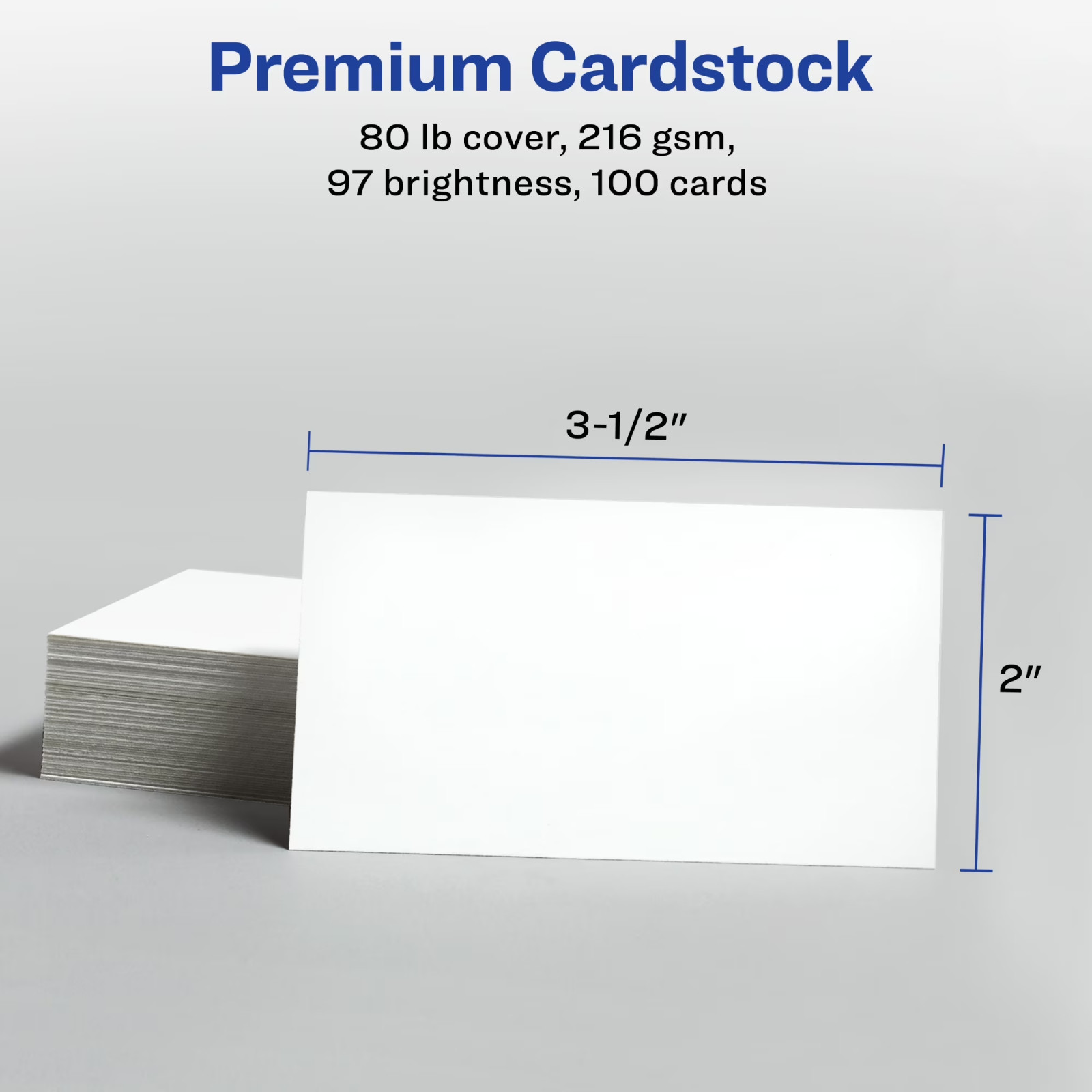 Avery Business Cards Matte White 2×3.5 Perforated Inkjet Paper Pack of 100