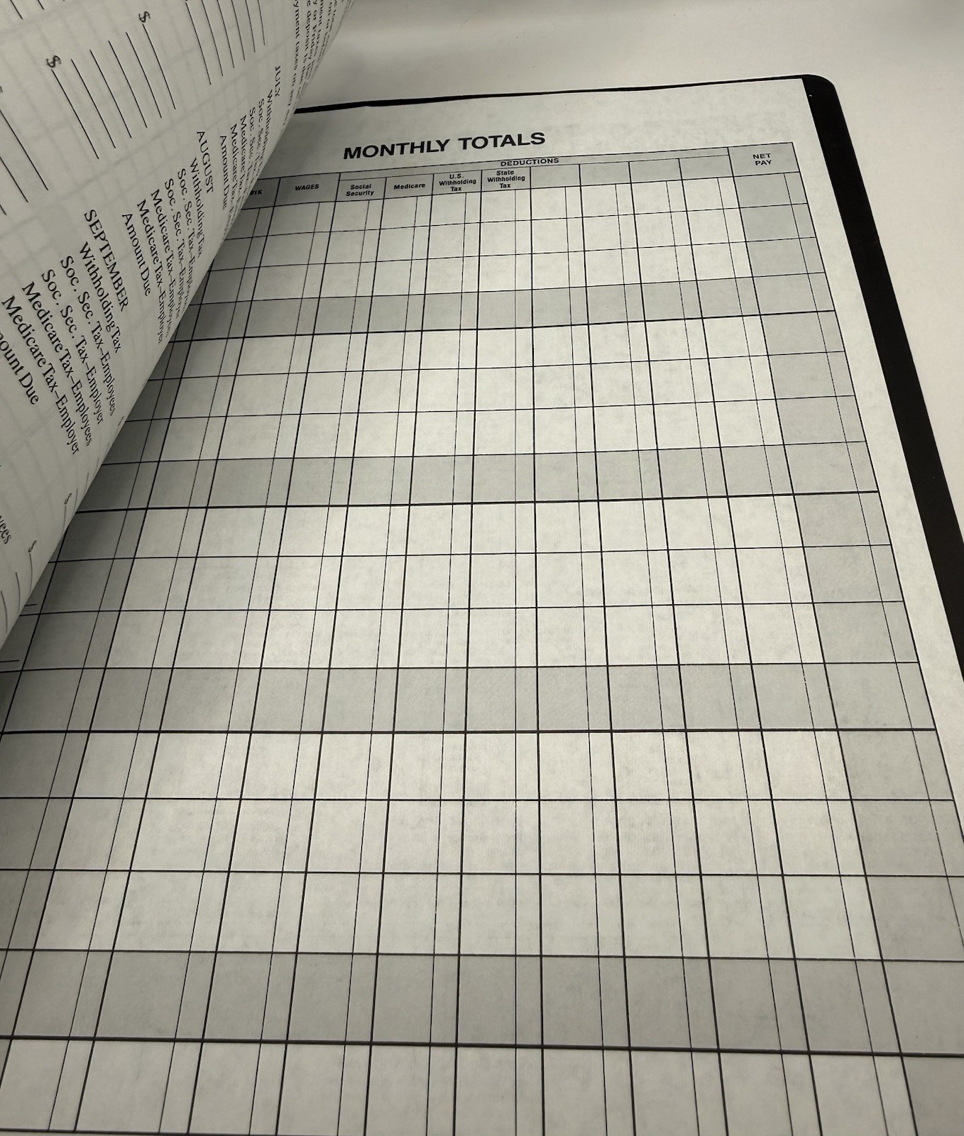 Dome DOM600 Bookkeeping Record Book Weekly 128 Pages 9 x11 Inches not written in