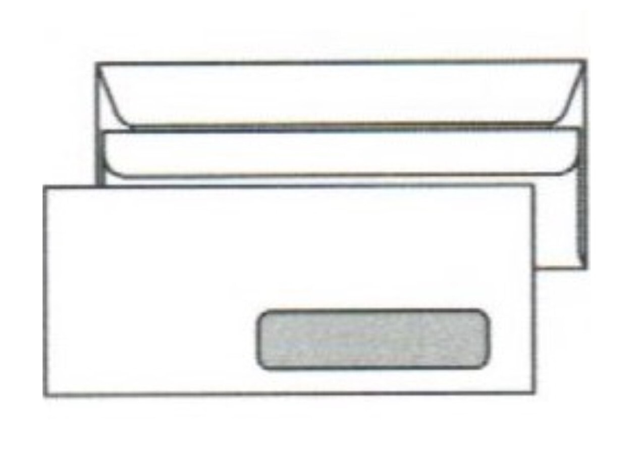 No. 10 Flip-Stik� Self-Sealing (G Right) Window Envelopes, 4-1/8″ x 9-1/2″