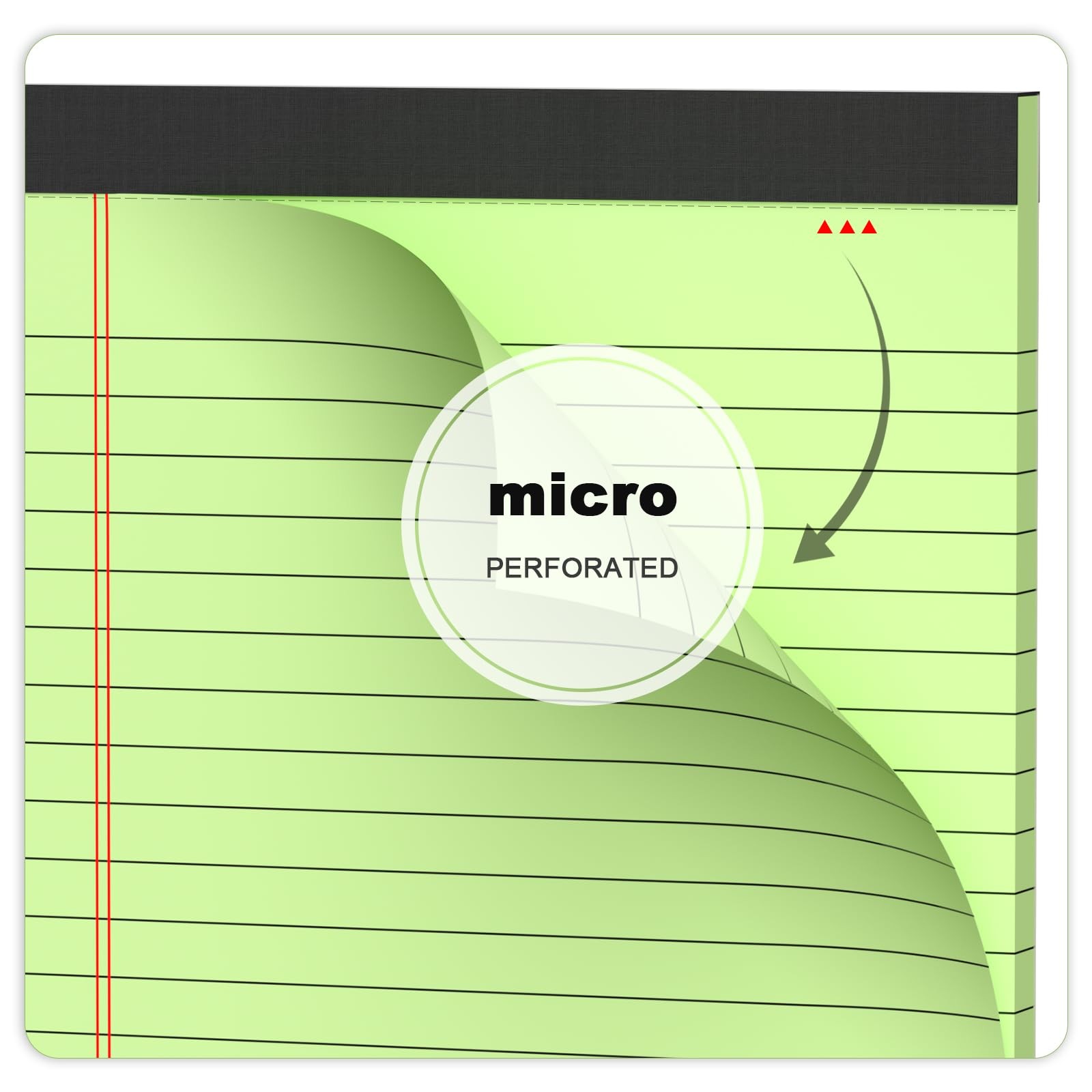 5pcs Small Note Pads 5×8 Notebook College Ruled Legal Pads Color Notepads 5 Pack