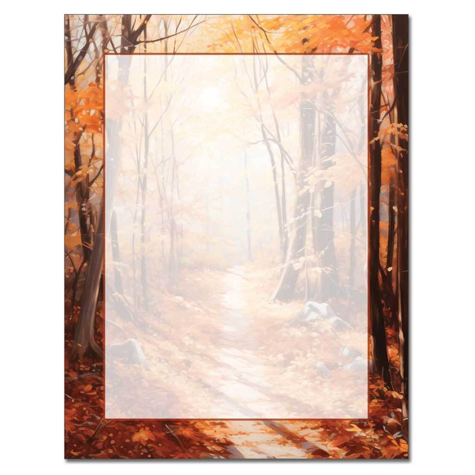 Autumn Path Letterhead Laser & Inkjet Printer Paper – 25 Sheets (olh701)