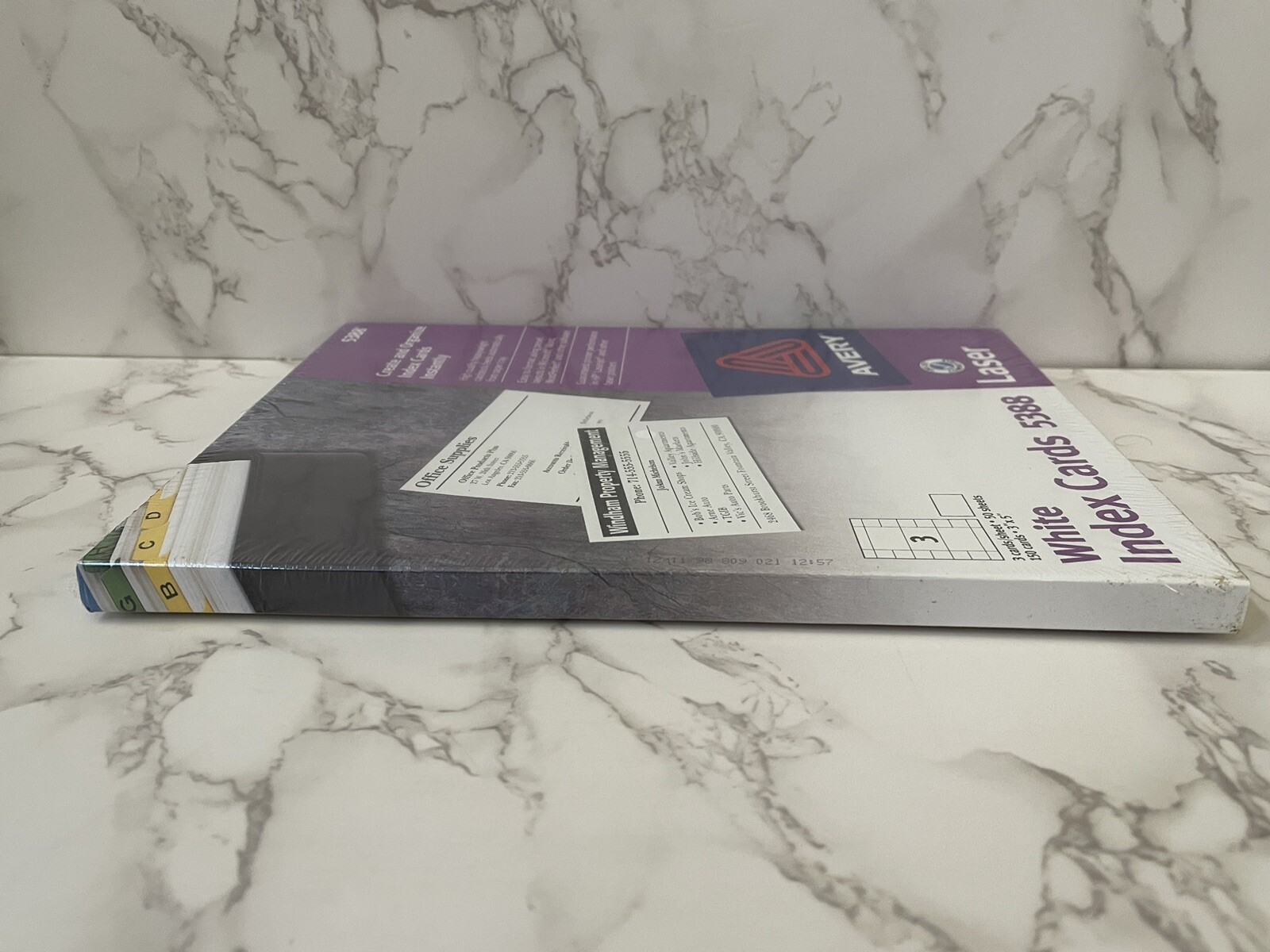 50 Sheet Pack Avery 150 White Index Cards 5388 New Sealed 3”x5”