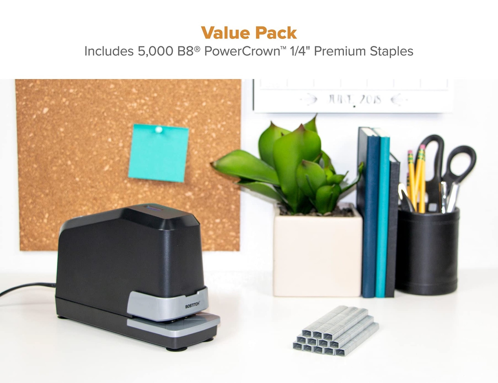 Bostitch Office Impulse Heavy Duty Electric Stapler Value Pack, 45 Sheet Capa…