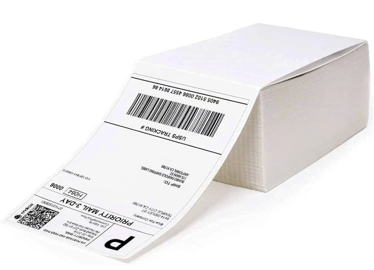 500 4″ x 6″ Direct Thermal Shipping Labels for Zebra & Rollo and any Printers