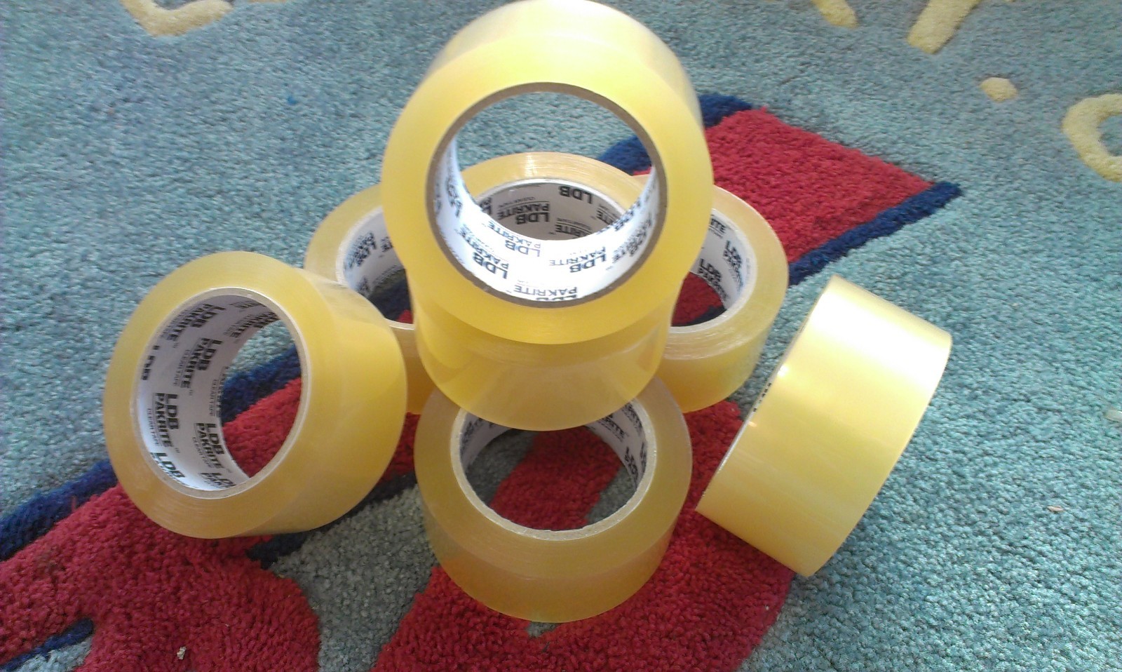 12 ROLLS CLEAR HEAVY DUTY PACKAGING TAPE, JS260-PAKRITE 2″ X 120 YARDS 2.5 MIL