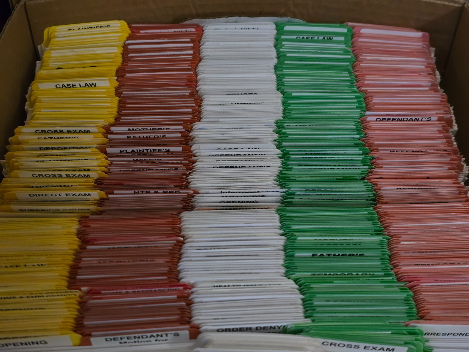 UNIVERSAL Letter Size Side Tab Five 5-Tab Index Dividers MULTICOLOR 20816