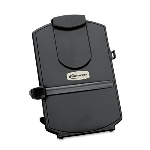 Innovera Desktop Copyholder, Holds Up to 25 Letter Size Sheets, Plastic, Black