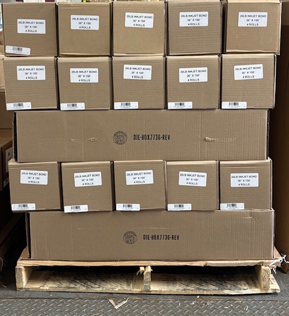 4 ROLLS 36” X 150′ 20LB Bond HP DesignJet Plotter Paper
