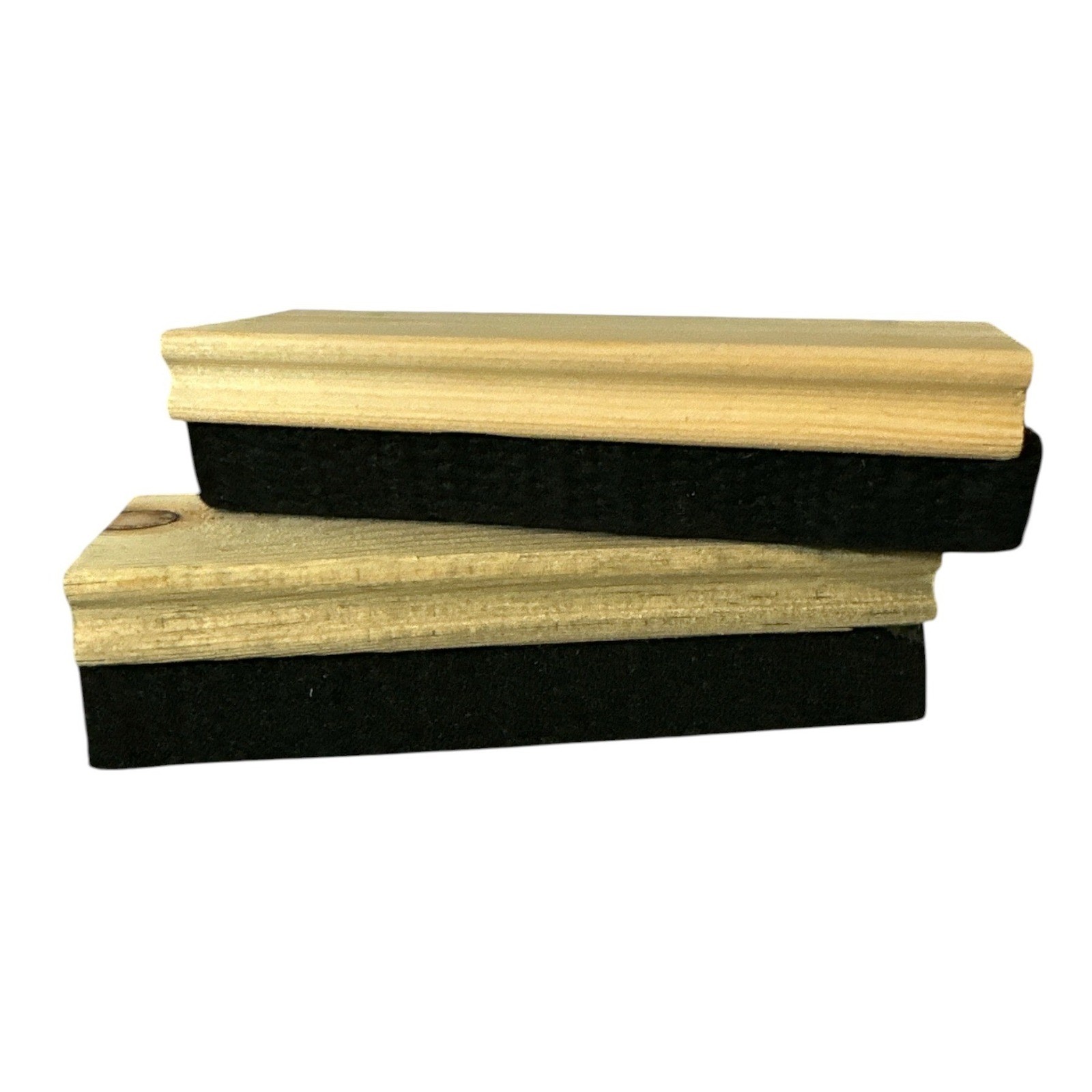 2 Wooden Chalkboard Erasers Traditional Felt School Classroom Office New