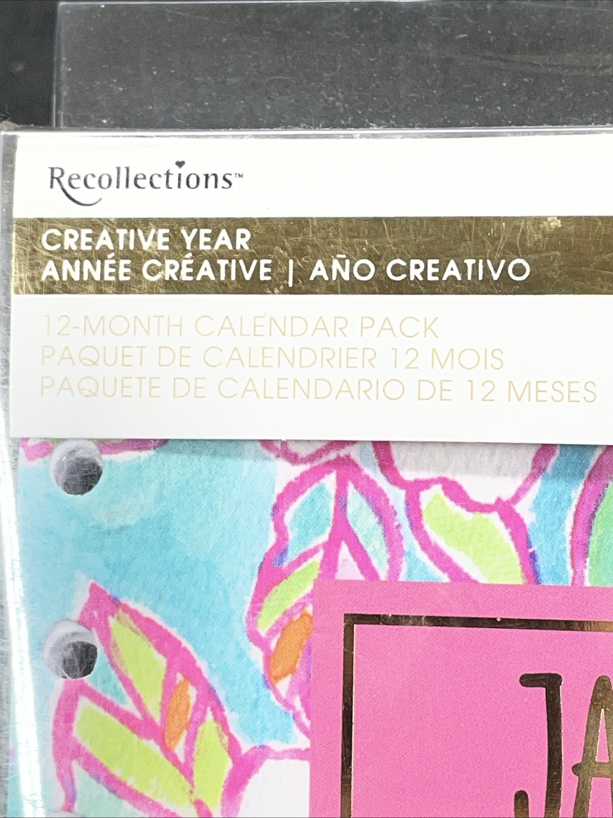 RECOLLECTIONS Creative Year 97-Piece 12 Month Calendar Pack 6″ X 8 1/2″ NEW
