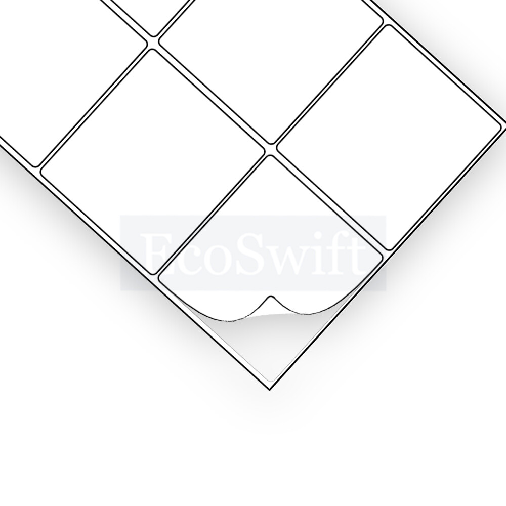 (120) 4 x 3 1/3 EcoSwift Laser/Ink Address Shipping Adhesive Labels 6 per sheet