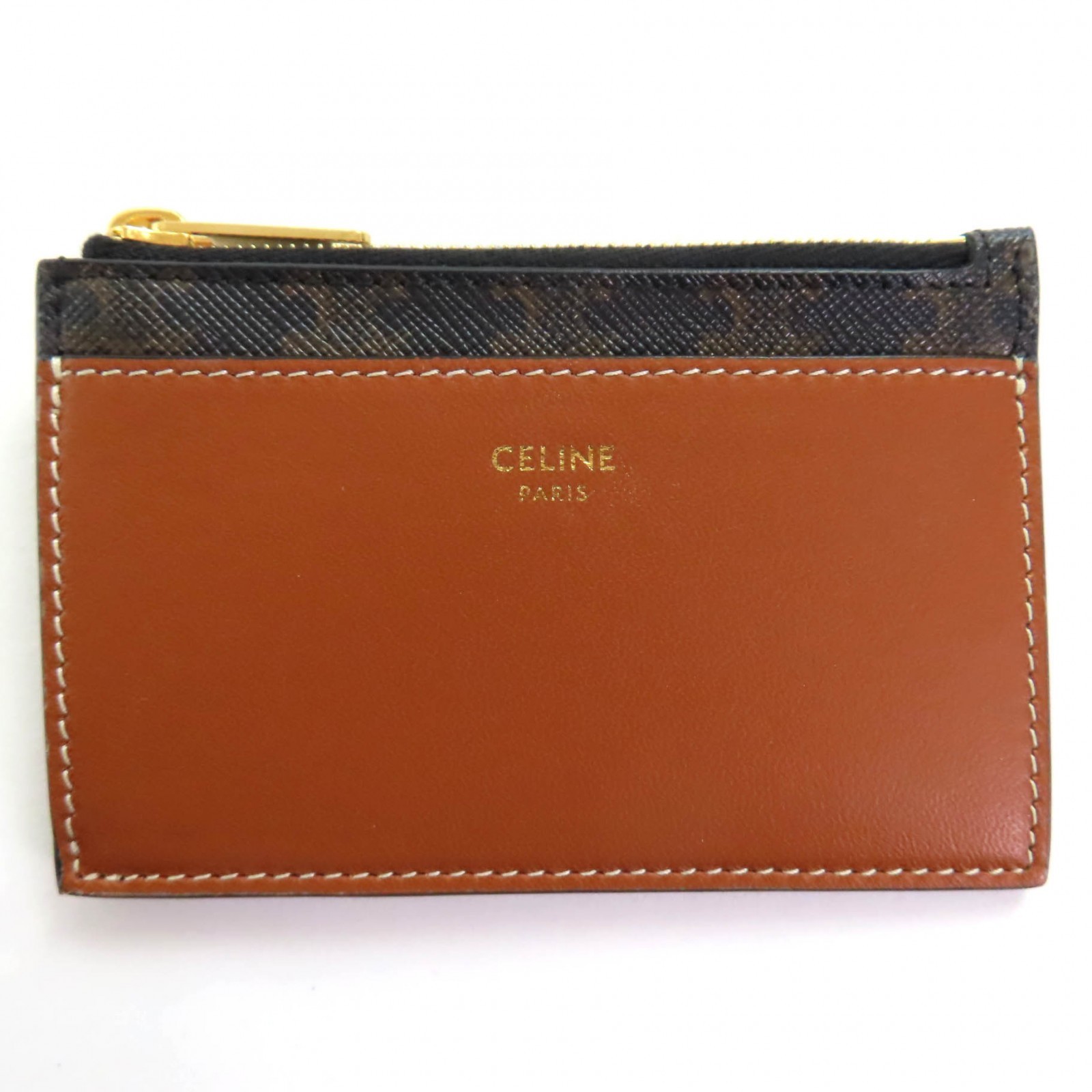 Celine Brown Leather Card Case – DUTY FREE